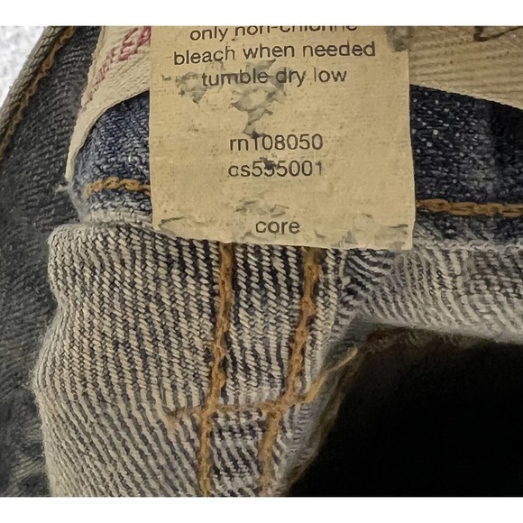 Venezia Rigid‎ Easy Fit Jeans Womens Size 24 Tall Blue Denim Distressed Pockets - Picture 6 of 16